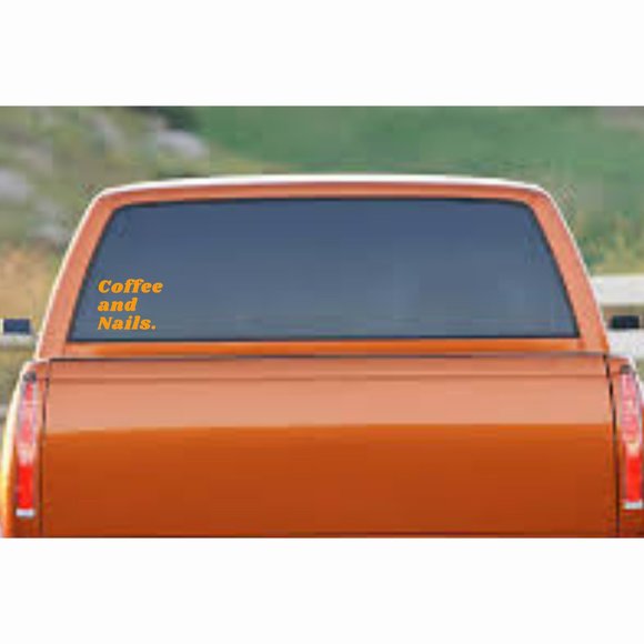 Coffee & Nails.-Vinyl Decals-Cool Sticker-Funny Sticker-Lap… - Picture 3 of 4